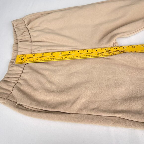 Divided‎ by H&M Beige Fleece Lined Joggers Sweatpants Elastic Waist Women XS - Picture 6 of 9